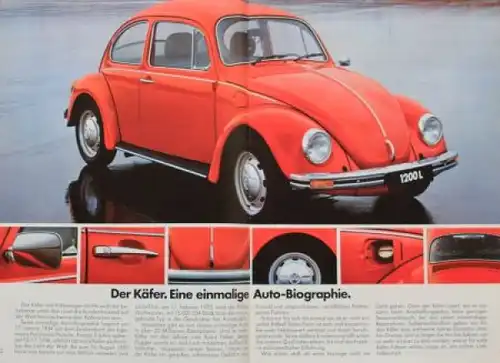 Volkswagen Käfer Modellprogramm 1981 Automobilprospekt (3442)