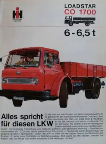 International Harvester CO 1700 Loaddstar Modelprogramm 1961 Lastwagenprospekt (3450)