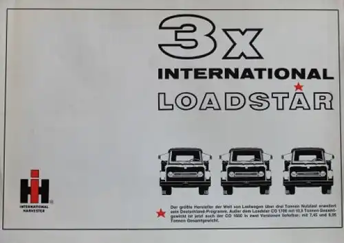 International Harvester Loadstar Modellprogramm 1961 Lastwagenprospekt (3454)