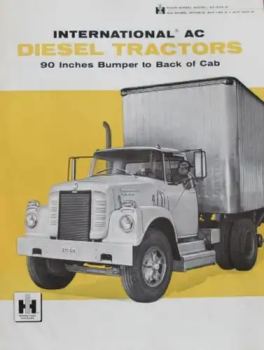 International Harvester Diesel Tractors Modellprogramm 1961 Lastwagenprospekt (3456)