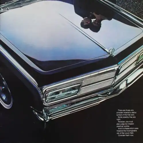 Chrysler Imperial Modellprogramm 1965 Automobilprospekt (3462)