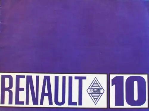 Renault 10 Modellprogramm 1967 Automobilprospekt (3471)