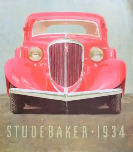 Studebaker Modellprogramm 1934 Automobilprospekt (3523)