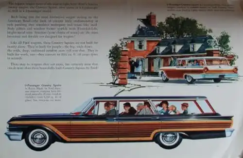 Ford Modellprogramm 1961 Automobilprospekt (3584)