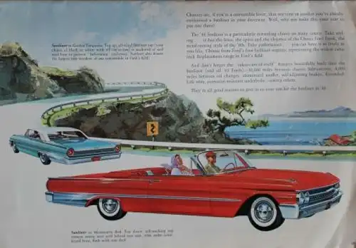 Ford Modellprogramm 1961 Automobilprospekt (3584)