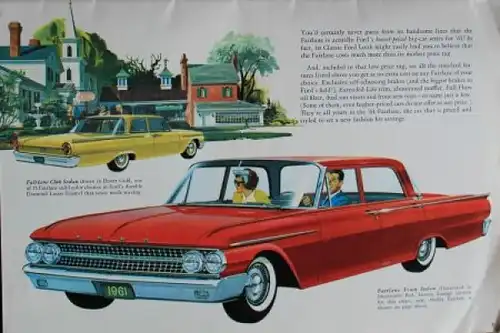 Ford Modellprogramm 1961 Automobilprospekt (3584)