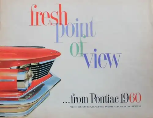 Pontiac Modellprogramm 1960 "Fresh point of view" Automobilprospekt (3587)