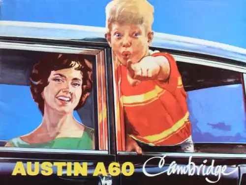 Austin A60 Cambridge Modellprogramm 1962 Automobilprospekt (3603)