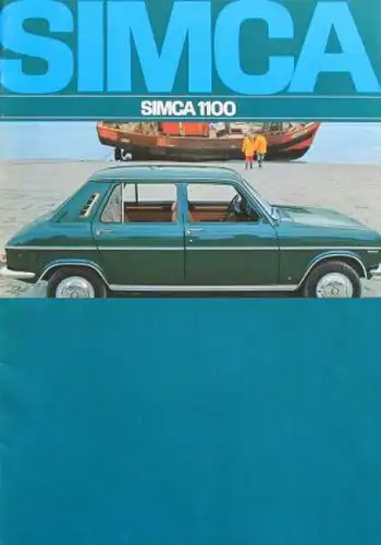 Simca 1100 Modellprogramm 1969 Automobilprospekt (3604)