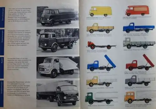 Mercedes-Benz LKW-Modellprogramm 1959 Lastwagen-Prospekt (3811)