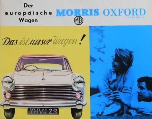 Austin Morris Oxford Series VI Modellprogramm 1961 Automobilprospekt (3819)