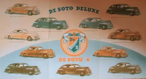 DeSoto Modellprogramm 1940 Automobilprospekt (3824)