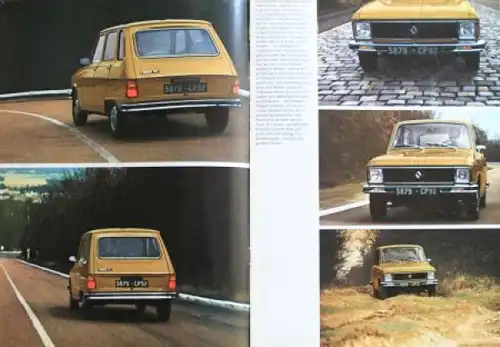 Renault 6 Modellprogramm 1973 Automobilprospekt (3828)