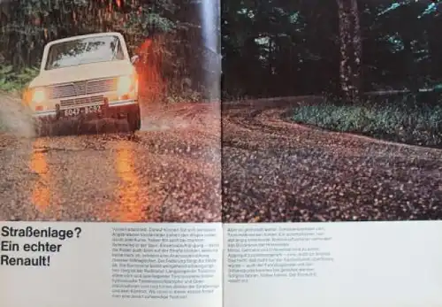 Renault 6 Modellprogramm 1968 Automobilprospekt (3831)
