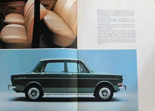 Simca 1000 Modellprogramm 1969 Automobilprospekt (3839)