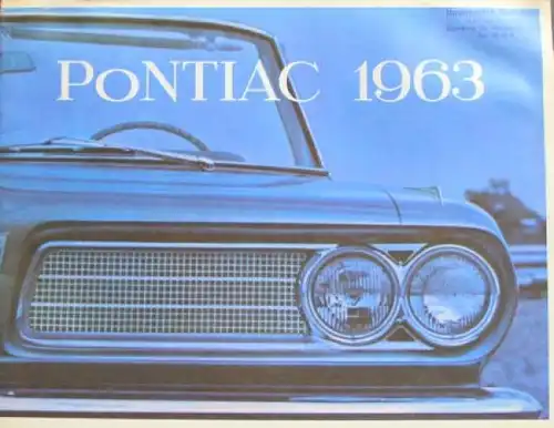 Pontiac Modellprogramm 1963 Automobilprospekt (3845)