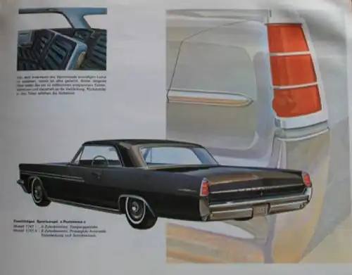 Pontiac Modellprogramm 1963 Automobilprospekt (3845)
