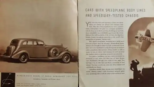 Studebaker Modellprogramm 1934 Automobilprospekt (3847)