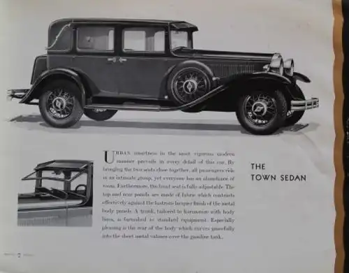 Hupmobile Eight Modellprogramm 1930 Automobilprospekt (3864)