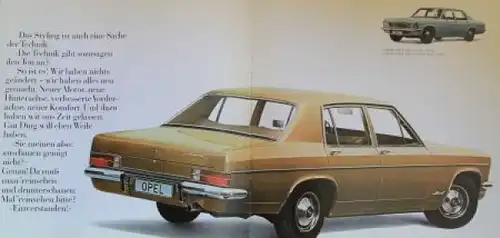 Opel Admiral Modellprogramm 1969 Automobilprospekt (3866)
