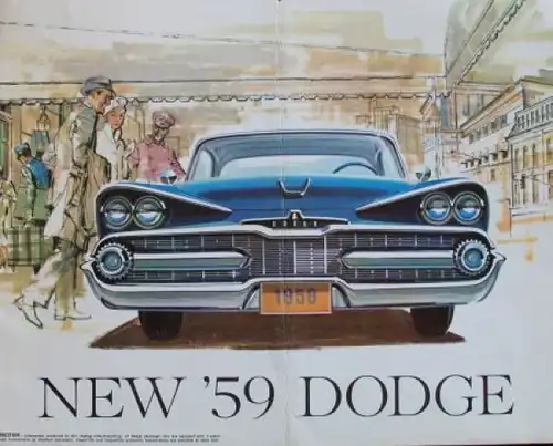 Dodge Modellprogramm 1959 Automobilprospekt (3868)