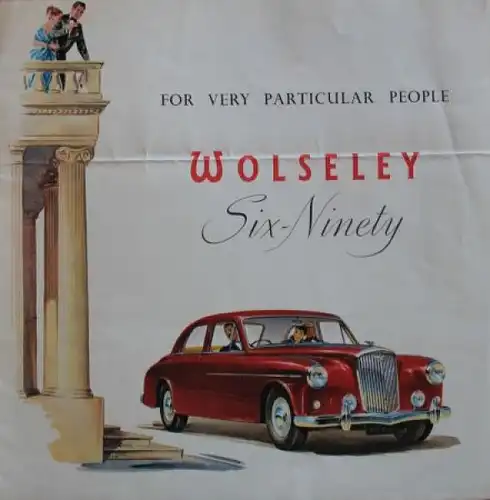 Wolseley Six-Ninety Modellprogramm 1957 Automobilprospekt (3879)