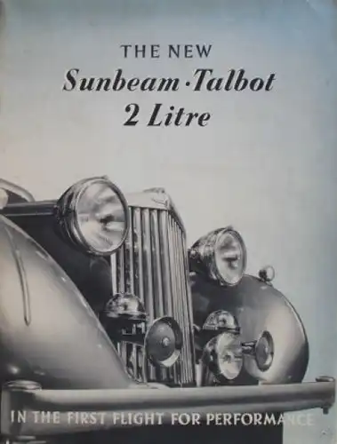 Sunbeam Talbot 2 Litre Modellprogramm 1940 Automobilprospekt (3880)