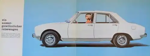 Peugeot 504 Modellprogramm 1970 Automobilprospekt (3884)