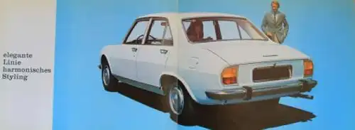 Peugeot 504 Modellprogramm 1970 Automobilprospekt (3884)