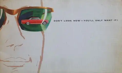 Ford Consul Capri Modellprogramm 1962 "Don't look now" Automobilprospekt (3885)