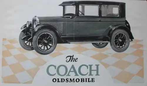 Oldsmobile Six Modellprogramm 1928 "The Coach and Sedan" Automobilprospekt (3892)