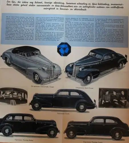 Pontiac Modellprogramm 1937 Automobilprospekt (3893)
