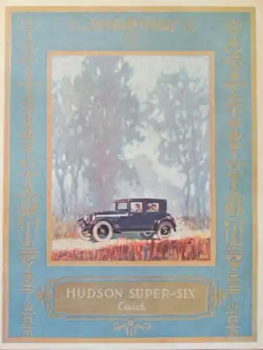 Hudson Super Six Coach Modellprogramm 1924 Automobilprospekt (3906)