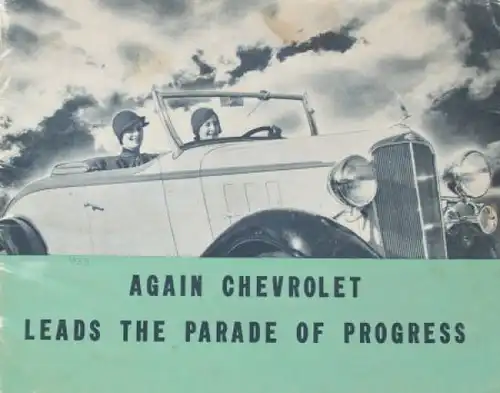 Chevrolet Modellprogramm 1936 Automobilprospekt (3908)