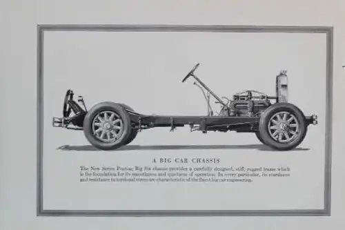 Pontiac Big Six 1928 Modellprogramm "New Series" Automobilprospekt (8337)