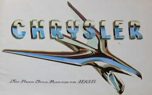 Chrysler Modellprogramm 1956 "New Power style features" Automobilprospekt (3911)