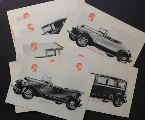 DeSoto Modellprogramm 1928 zehn Prospektblätter (3925)