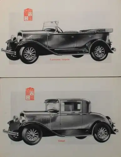 DeSoto Modellprogramm 1928 zehn Prospektblätter (3925)