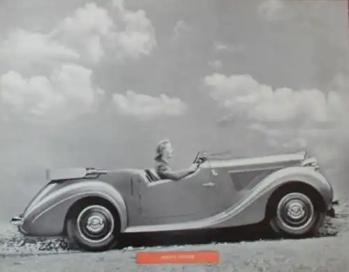 Sunbeam Talbot 4 Door Ten Modellprogramm 1938 Automobilprospekt (3927)