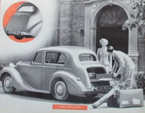 Sunbeam Talbot 4 Door Ten Modellprogramm 1938 Automobilprospekt (3927)