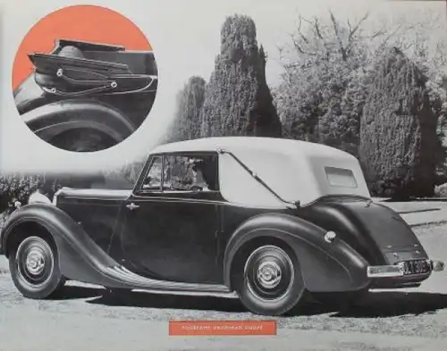 Sunbeam Talbot 4 Door Ten Modellprogramm 1938 Automobilprospekt (3927)