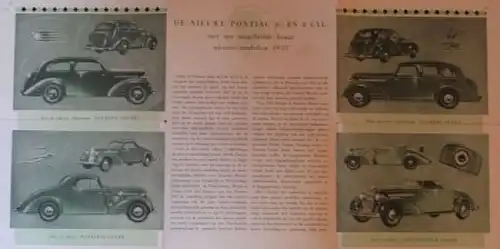 Pontiac 68 Modellprogramm 1935 Automobilprospekt (3933)