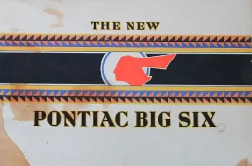 Pontiac Big Six Modellprogramm 1930 Automobilprospekt (3935)