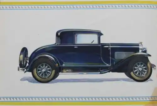 Pontiac Big Six Modellprogramm 1930 Automobilprospekt (3935)
