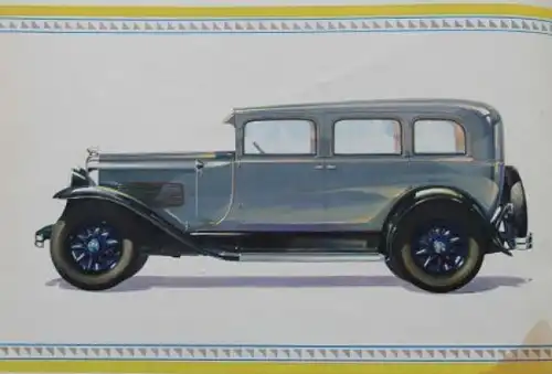 Pontiac Big Six Modellprogramm 1930 Automobilprospekt (3935)