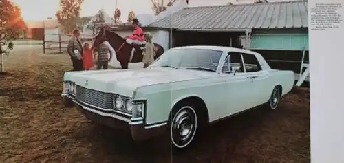 Lincoln Continental Modellprogramm 1968 Automobilprospekt (3937)