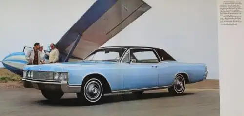Lincoln Continental Modellprogramm 1968 Automobilprospekt (3937)