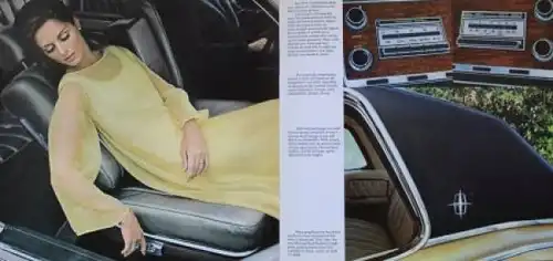 Lincoln Continental Modellprogramm 1968 Automobilprospekt (3937)