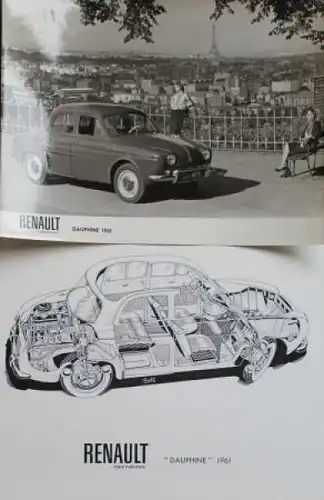 Renault Modellprogramm 1960 "Salon de l'Automobile" Automobil-Pressemappe (3983)