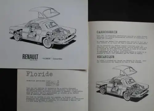 Renault Modellprogramm 1960 "Salon de l'Automobile" Automobil-Pressemappe (3983)
